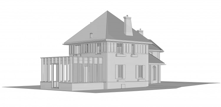 Extension d'une maison en bord de Seine